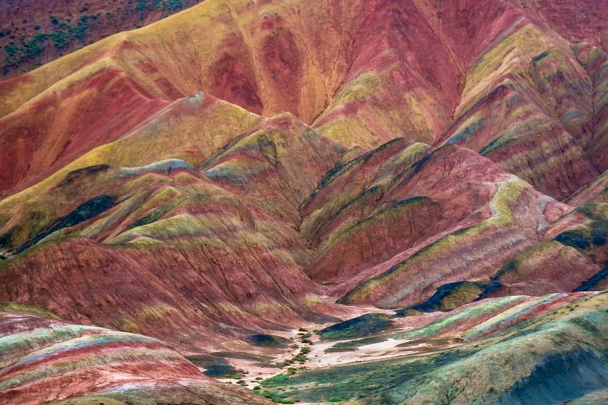Zhangye Danxia Colors — 3 days, June-September (sunny days, most vivid colors) | late September-October (golden autumn light) (route thumbnail)
