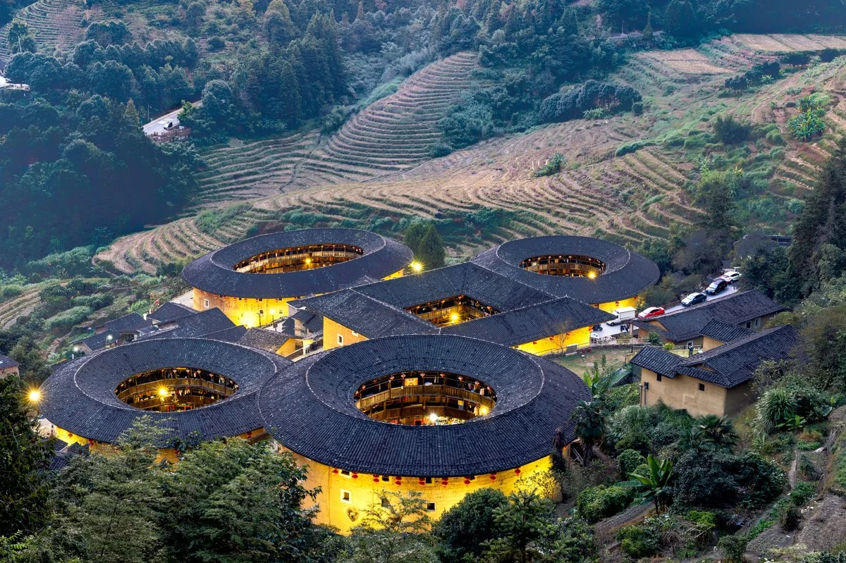 Fujian Tulou — Yongding County, Fujian Province Cultural (spot card)